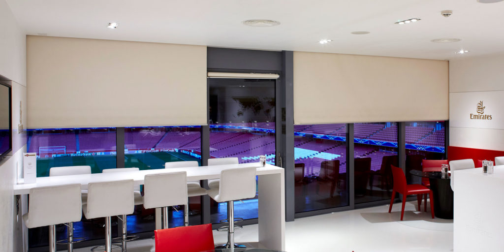 Commercial Blinds Installed at the Emirates Stadium, Arsenal FC - Bright A Blind